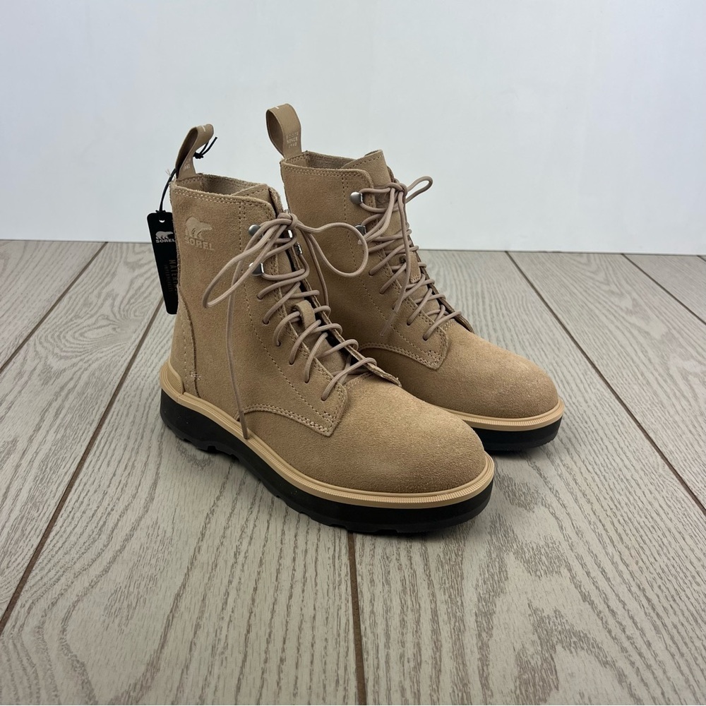 Sorel Women's Hi-Line Lace Boot US6 Canoe / Tawny Buff $185